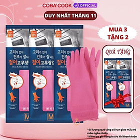 Mua  Mua 3 Tặng 2  Bộ 3 Đôi Găng Tay Cao Su Có Móc Treo Size L-39cm