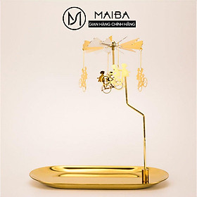 Mua Bộ chong chóng xoay kèm khay nến thơm MAIBA phụ kiện trang trí decor cao cấp