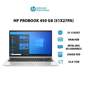 Mua Laptop HP ProBook 450 G8 (51X27PA) i5-1135G7 | 8GB |256GB|Iris Xe Graphics|15.6  FHD|Hàng chính hãng