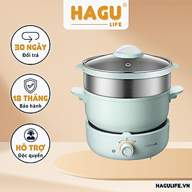 Mua Nồi nấu đa năng 2 5L Bear DHG-B25V1 (Kèm lồng hấp). Nồi chính hãng BEAR| Gia dụng HAGU