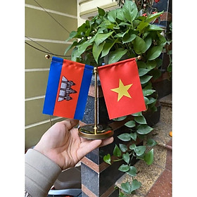 Mua cờ việt cambodia mini trang trí oto