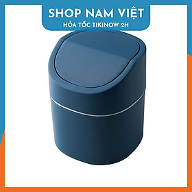Thùng Rác Mini Phòng Ngủ, Toilet, Xe Hơi Nắp Lò Xo - Giữ Mùi 90
