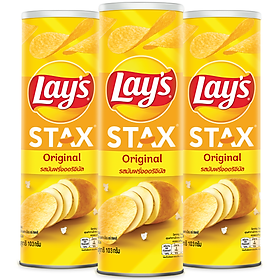 Combo 3 Bánh Snack Khoai Tây Lay's Stax 103g