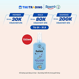 Xịt chống muỗi Rohto Mentholatum Remos Hương Lavender 150ml