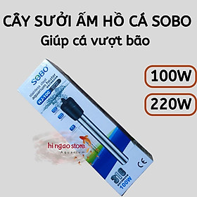 Cây sưởi ấm hồ cá SOBO HJ-100 - Giúp cá cảnh vượt bảo - Phụ kiện cá cảnh - Hingaostore.