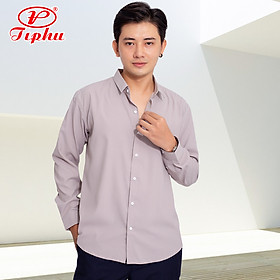 Áo sơ mi nam kiểu Hàn Quốc, form slim fit tôn dáng đẹp, đa dạng sắc màu, thương hiệu Amazing - 5XL - Xám đậm 0192