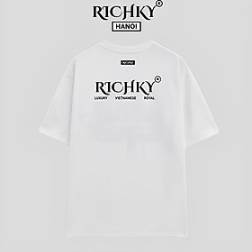 Áo Phông Unisex Richky Luxury Vietnamese Royal T Shirt Trắng - RKP06