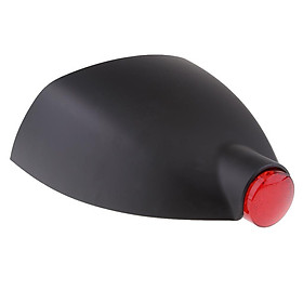 Matt Black Motorcycle Rear Seat Cowl Cover w/ LED Tail Light for
