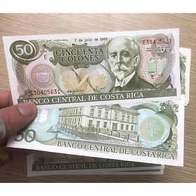 Mua Tiền cổ Costa Rica 50 Colones sưu tầm