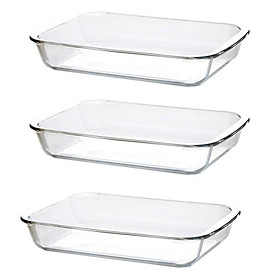 Mua Combo 03 Khay Nướng Thủy Tinh Chịu Nhiệt Cao Cấp 1L