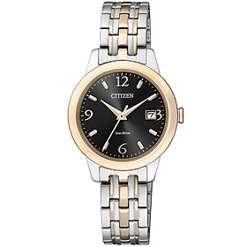 Đồng Hồ Nữ Citizen Dây Thép Không Gỉ EW2234-55E - Mặt Đen (Sapphire)