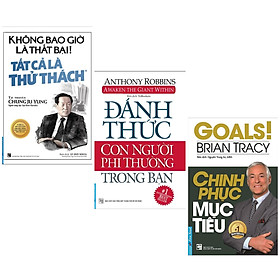 Combo Kĩ Năng Sống Từ Những Người Thành Công Lớn: Không Bao Giờ Là Thất Bại! Tất Cả Là Thử Thách +Đánh Thức Con Người Phi Thường Trong Bạn +  Chinh Phục Mục Tiêu /  Vượt Qua Thất Bại Và Tận Dụng Tiềm Lực Cá Nhân (Tặng Kèm Bookmark Happy Life)