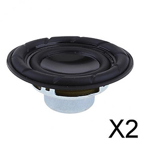 2x40mm 4Ohm 5W Full Range Audio Speaker Round Loudspeaker 16 Coil PU Edge