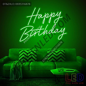 Mua Đèn Led Neon Chữ Happy Birthday cực chất - Happy Birthday Neon Sign - Đèn Led Neon Trang Trí