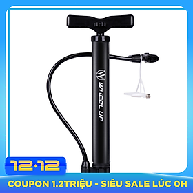 Bơm xe đạp, xe máy xách tay siêu nhẹ, áp suất 120 PSI, thân hợp kim siêu bền, hỗ trợ cả van Mỹ và van Pháp, bơm được cho tất cả các loại xe đạp bao gồm xe đua, xe địa hình, xe đạp đường trường, thương hiệu Wheel Up - Hàng chính hãng
