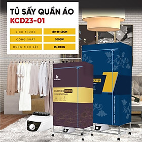 Mua Tủ sấy quần áo  máy sấy quần áo mini gấp gọn  kiêm máy sưởi độc lập Kuscheln  công suất 2000W Hàng chính hãng Mẫu mới 2023