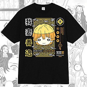 Bộ sưu tập áo thun đen Demon Slayer, áo thun Kimetsu no yaiba mẫu mới