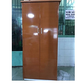 Mua Tủ nhựa đài loan 2 buồng cao 1m85 vân gỗ(TPHCM)