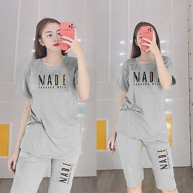 Mua Đồ Bộ Mặc Nhà Nữ Quần Lửng Bigsize Mùa Hè Thun Cotton Thể Thao Đẹp Dễ  Thương Cute, Mặc Ngủ Đi Chơi Dbn12 - M01,L Tại Woo House | Tiki