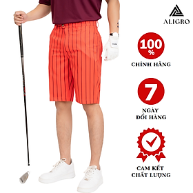 Quần short mogway màu cam đỏ kẻ to QSMOG.16