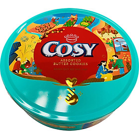 Bánh Quy Bơ Cosy Thập Cẩm Rắc Hạt Hộp Thiếc 546g