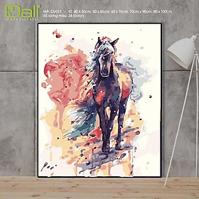 Tranh treo tường tự tô màu số hóa DALI Tranh Mã Nhất Đồ DV011