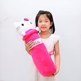 Gối ôm gấu bông hình Kitty - Tặng khẩu trang thời trang vải Su - Gấu Bông Sóc Nhí