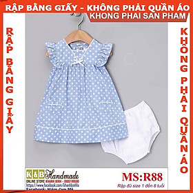 Rập giấy A0 bộ bé gái mã R88 (BẢN VẼ)