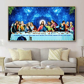 Mua (HCM) Tranh treo tường tráng gương thiên chúa giáo 2 trang trí phòng thờ  phòng khách kèm đinh treo