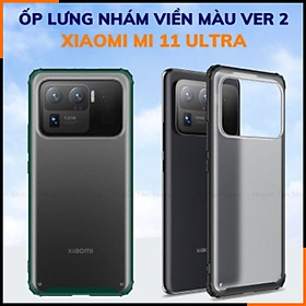 Ốp lưng xiaomi 11 ultra chống sốc bảo vệ camera chống vân tay nhám viền màu ver 2 phụ kiện huỳnh tân store