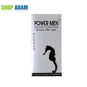 Hình ảnh Bao Cao Su Tăng Thời Gian Quan Hệ Power Men Cá Ngựa Hộp 12 Chiếc - Shop Adam