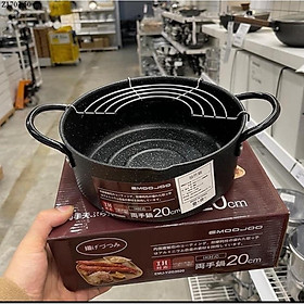 Mua Nồi chiên chống dính Nhật vân đá size 20cm có khay vỉ ráo mỡ