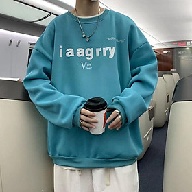 Áo sweater vải nỉ bông phong cách thời trang cho unisex