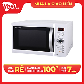 Lò Vi Sóng Có Nướng Điện Tử Sharp R-G371VN-W - 23 Lít - Hàng chính hãng