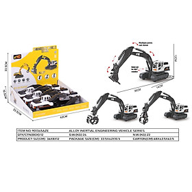 678 - 901345AZE Đồ chơi mô hình xe tải kỹ thuật quán tính chạy đà (lẻ 1 xe)