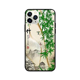 Ốp Lưng in cho iPhone 11 Pro Max Mẫu Tranh Làng Tre - Hàng Chính Hãng