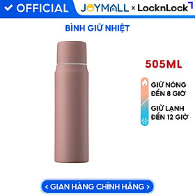 Mua Bình giữ nhiệt Lock&Lock 505ml Maman Cup Vacuum Bottle Màu Hồng LHC1487PIK - Hàng chính hãng  nắp dùng làm cốc nước uống - JoyMall