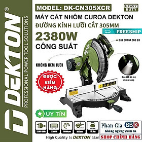 [MẪU MỚI 2026] Tặng Kèm Lưỡi - Máy cắt góc đa năng 2385W Dekton DK-CN305XCR - 305mm - Bảo Hành 12 Tháng