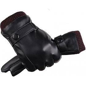 Găng tay da nam cảm ứng chống nước DCL01