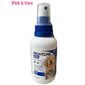 Thuốc Xịt Hỗ Trợ Điều Trị Bọ Chét, Ve, Rận Chó Mèo Merial Frontline Spray (100ml)