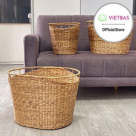 Giỏ lục bình VIETBAS có quai MAU10