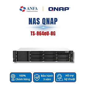 Thiết bị lưu trữ Nas QNAP, Model: TS-864eU-8G-Hàng chính hãng
