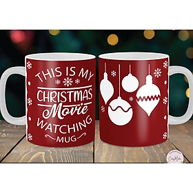 Cốc sứ uống trà cà phê cao cấp in hình giáng sinh _ cốc quà tặng Noel