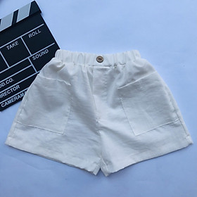 [Mua 17 tặng 1 ] Quần Short Đùi Cho Bé Trai Bé Gái Chất Đũi Xước Mát Nhẹ Co Giãn Tốt Size 10-35kg