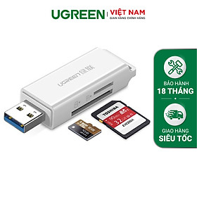 Đầu Đọc Thẻ SD / TF Chuẩn USB 3.0 Ugreen 40753 - Hàng Chính Hãng