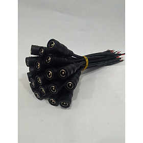 Mua Jack nối nguồn DC loại jack cái dành cho đèn led  camera (100 sợi) - Hàng chính hãng
