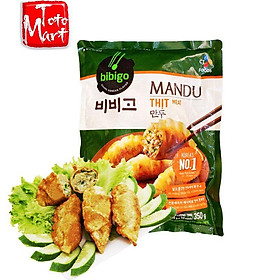 Bánh xếp Mandu Bibigo Hàn Quốc (350g - 10 cái) chính hãng