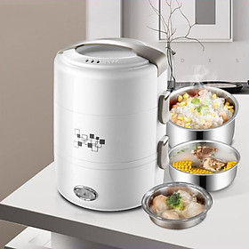 Mua Nồi cơm điện mini đa năng 3 tầng khay inox 304 giữ nhiệt tốt