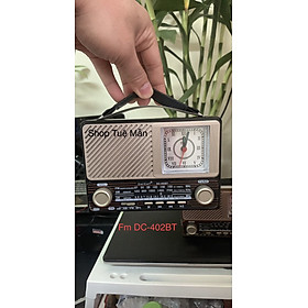 ĐÀI FM Radio Mẫu Mới DC-402BT CÓ ĐỒNG HỒ ,Nghe Nhạc Qua Usb,Thẻ nhớ  FM/AM/SW quà tặng cho người thân yêu-Hàng Chính Hãng