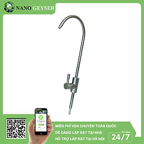 Mua Vòi máy lọc nước Inox 304 Nano Geyser không Chì  Vòi gạt cổ ngỗng nối nhanh - Hàng Chính Hãng